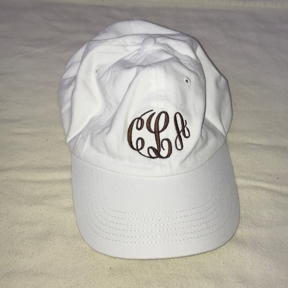Monogrammed Hat CAL initials
